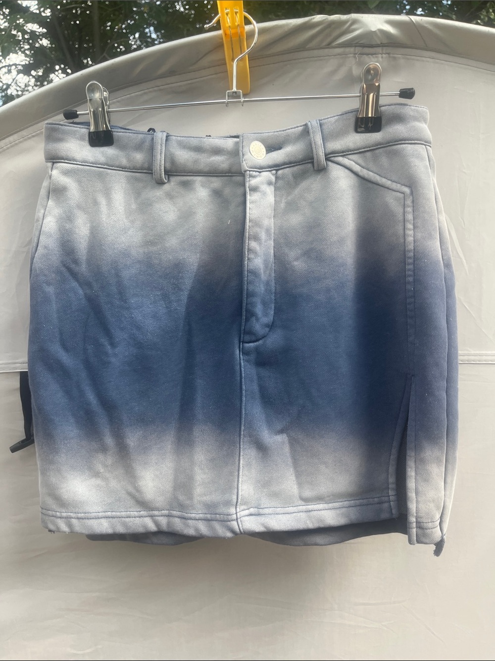 AKIRA Blue Ombre Mini Skirt